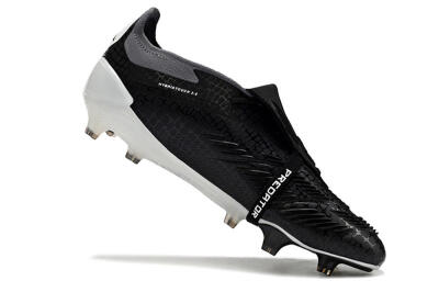 Adidas Predator Elite Foldover Tongue FG Firm Ground Soccer Cleats - Black/White/Grey
