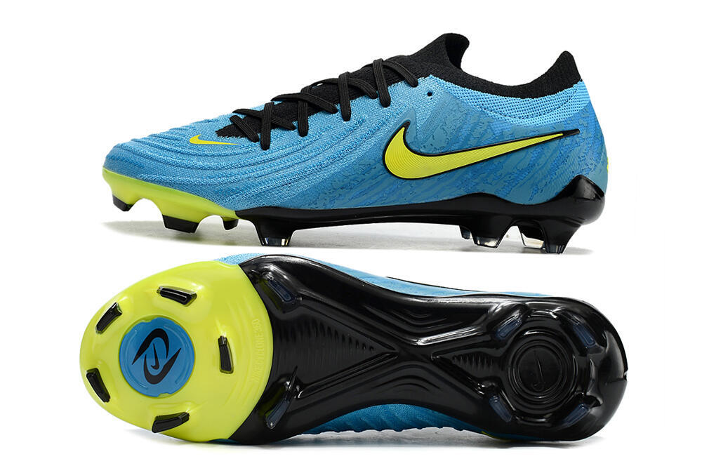 Nike Phantom Luna Elite NU FG Firm Ground Soccer Cleats - Blue/Black/Yellow 0