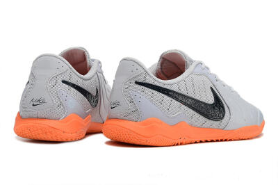 Nike Tiempo Legend 10 Elite IC Indoor & Futsal Soccer Shoes - Grey/Black/Orange