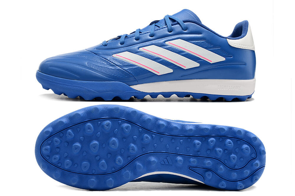 Adidas Copa Pure.3 TF Artificial Turf Soccer Shoes - Blue/White/Pink 0