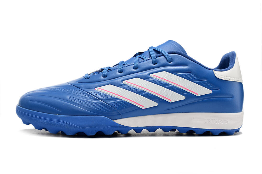 Adidas Copa Pure.3 TF Artificial Turf Soccer Shoes - Blue/White/Pink 2
