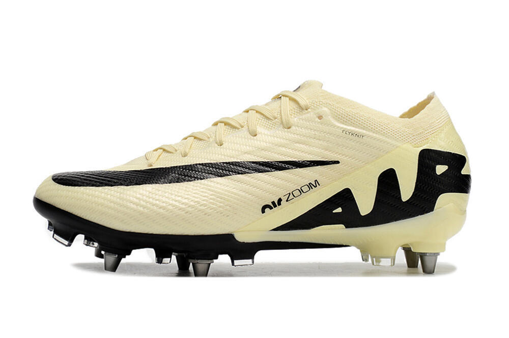 Nike Air Zoom Mercurial Vapor 15 Elite SG Soft Ground Soccer Cleats - Beige/Black 2
