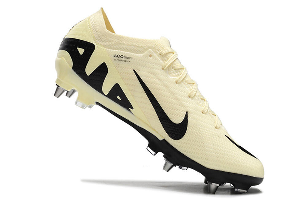Nike Air Zoom Mercurial Vapor 15 Elite SG Soft Ground Soccer Cleats - Beige/Black 4