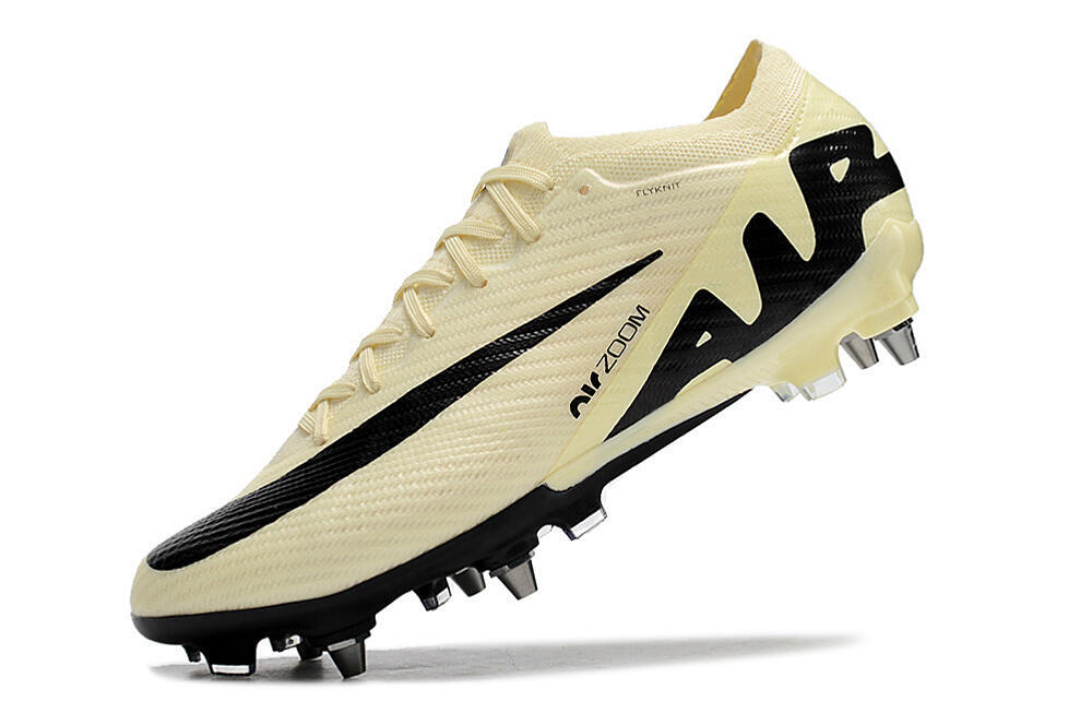 Nike Air Zoom Mercurial Vapor 15 Elite SG Soft Ground Soccer Cleats - Beige/Black 5