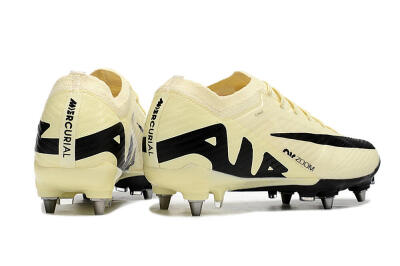 Nike Air Zoom Mercurial Vapor 15 Elite SG Soft Ground Soccer Cleats - Beige/Black