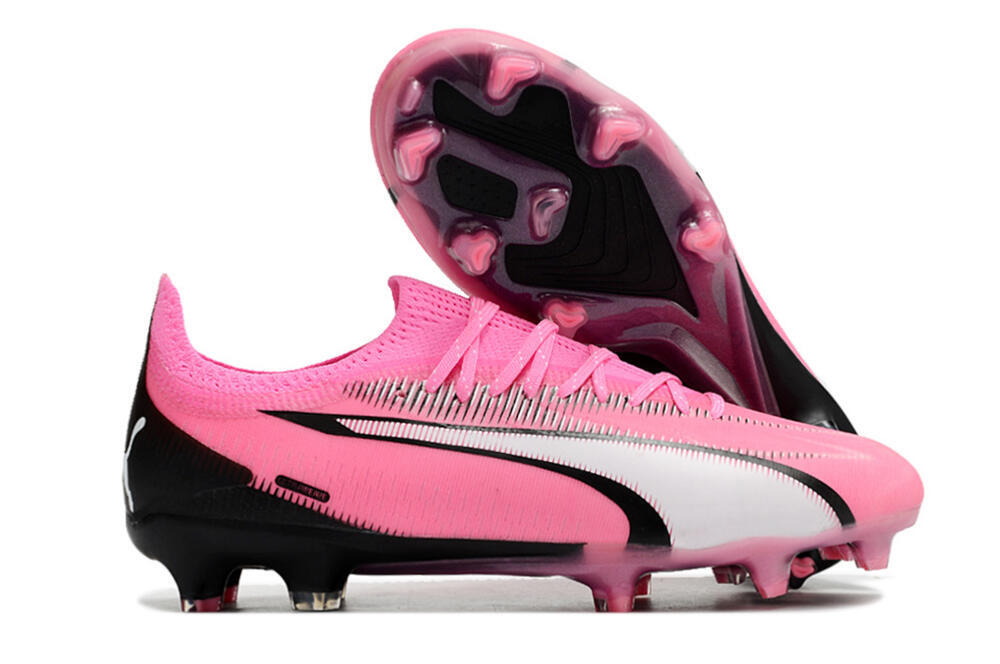 Puma Ultra Ultimate FG Firm Ground Soccer Cleats - Pink/White/Black 1