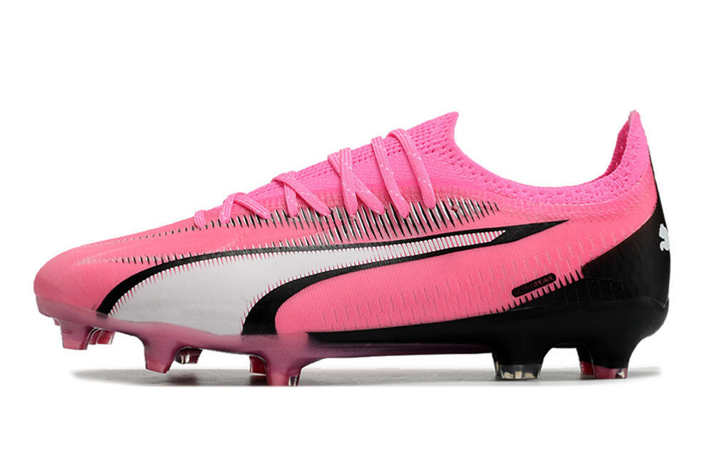 Puma Ultra Ultimate FG Firm Ground Soccer Cleats - Pink/White/Black 2