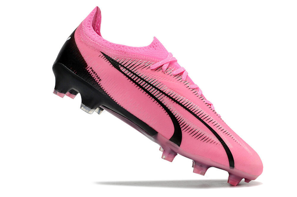 Puma Ultra Ultimate FG Firm Ground Soccer Cleats - Pink/White/Black 4