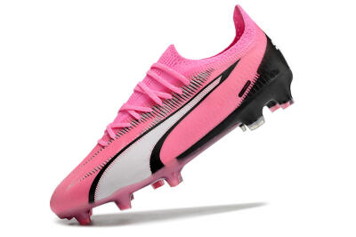 Puma Ultra Ultimate FG Firm Ground Soccer Cleats - Pink/White/Black