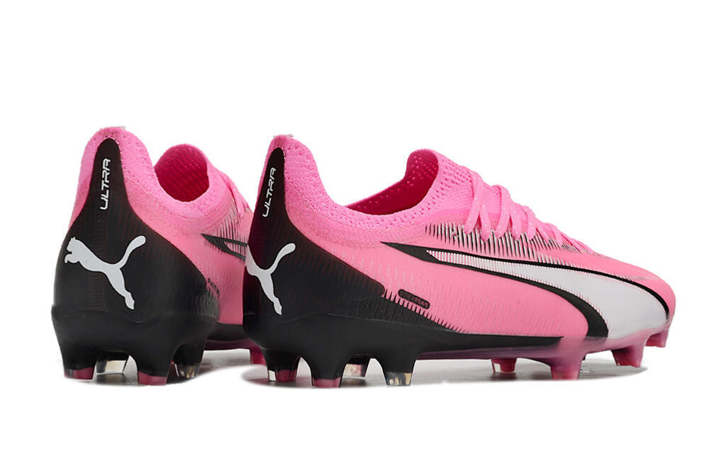 Puma Ultra Ultimate FG Firm Ground Soccer Cleats - Pink/White/Black 6