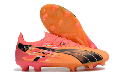 Puma Ultra Ultimate FG Firm Ground Soccer Cleats - Yellow/Black/Red