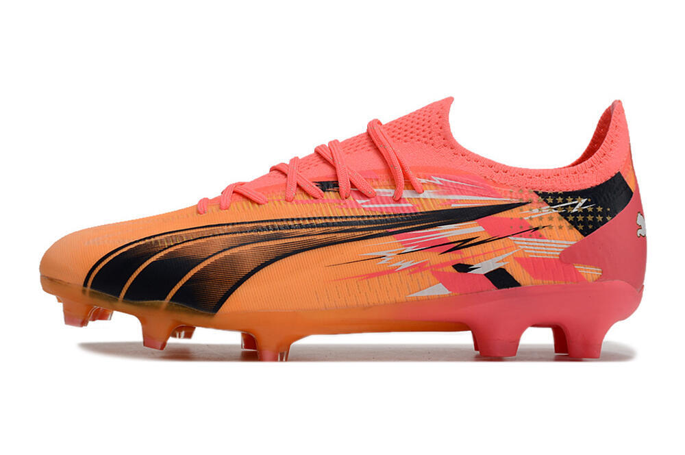 Puma Ultra Ultimate FG Firm Ground Soccer Cleats - Yellow/Black/Red 2