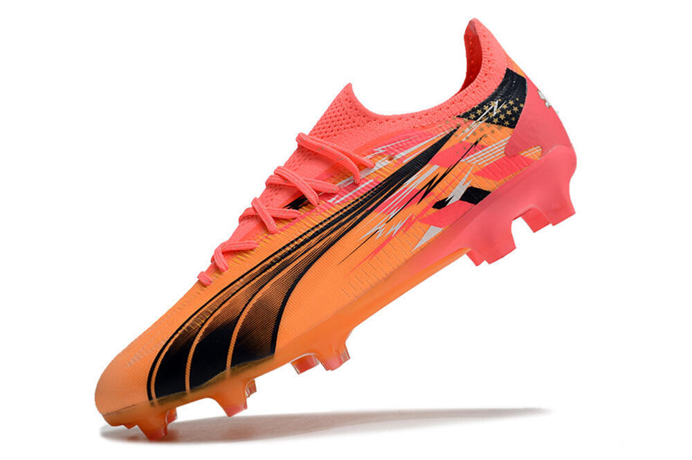 Puma Ultra Ultimate FG Firm Ground Soccer Cleats - Yellow/Black/Red 5