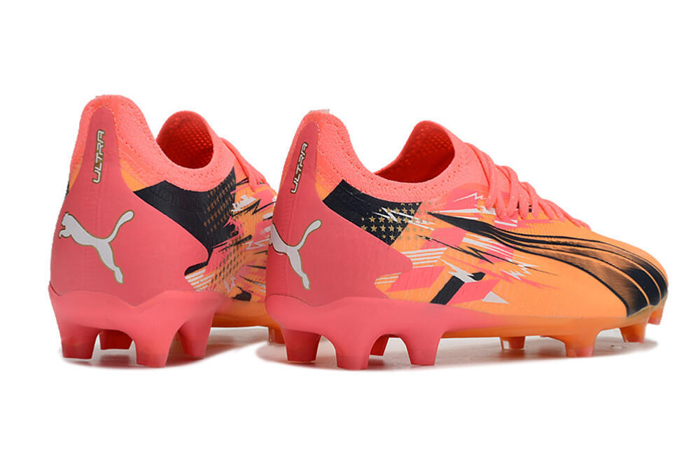 Puma Ultra Ultimate FG Firm Ground Soccer Cleats - Yellow/Black/Red 6