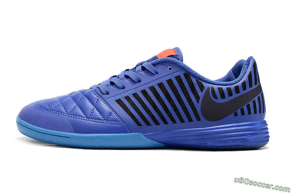 Nike Lunar Gato 2 IC Indoor & Futsal Soccer Shoes - Blue/Black/Pink 2