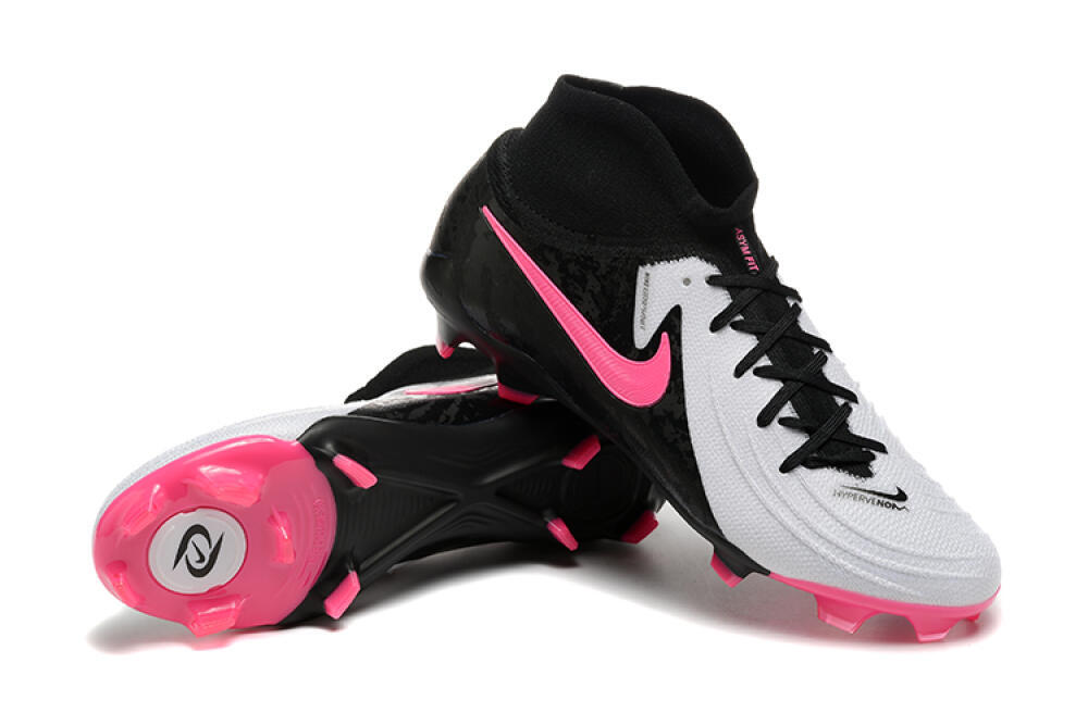 Nike Phantom Luna Elite FG Firm Ground Soccer Cleats - White/Black/Pink 4
