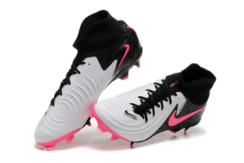 Nike Phantom Luna Elite FG Firm Ground Soccer Cleats - White/Black/Pink 6