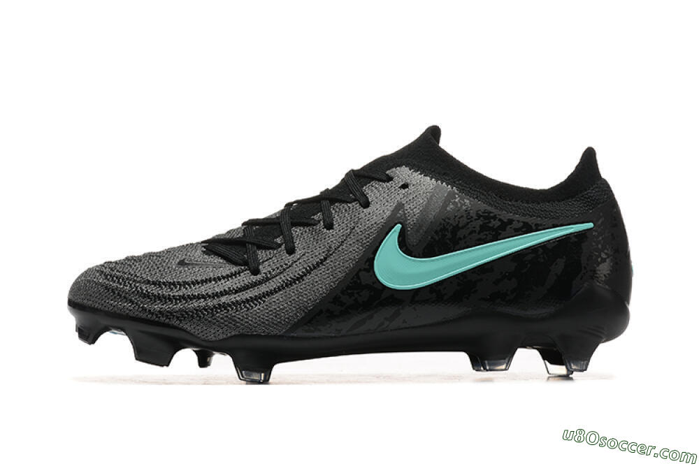 Nike Phantom Luna Elite FG Firm Ground Soccer Cleats - Grey/Black/Jade 2