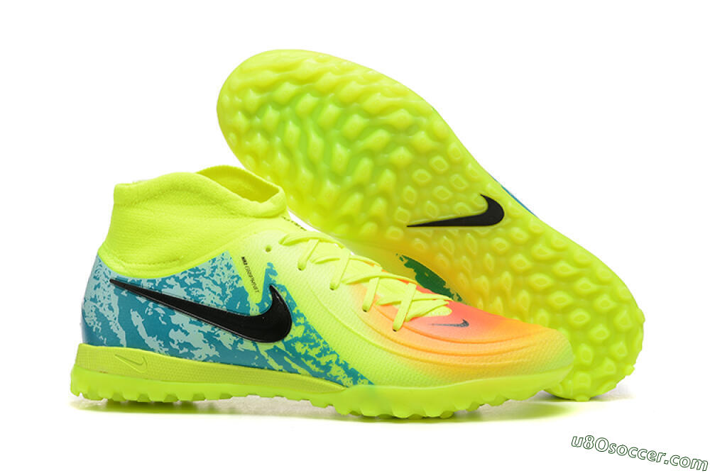 Nike Phantom GX 2 Luna Elite TF Artificial Turf Soccer Shoes - Yellow/Blue/Black 1