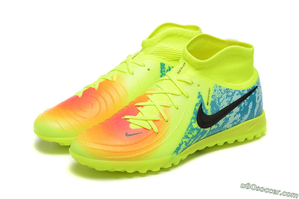 Nike Phantom GX 2 Luna Elite TF Artificial Turf Soccer Shoes - Yellow/Blue/Black 5