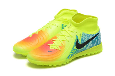 Nike Phantom GX 2 Luna Elite TF Artificial Turf Soccer Shoes - Yellow/Blue/Black