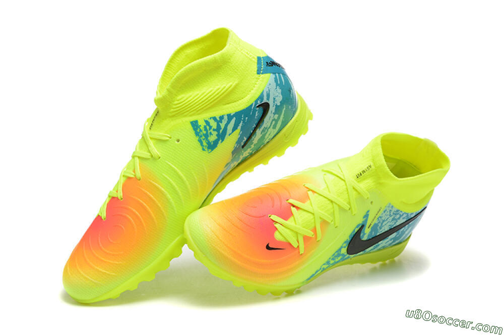 Nike Phantom GX 2 Luna Elite TF Artificial Turf Soccer Shoes - Yellow/Blue/Black 6