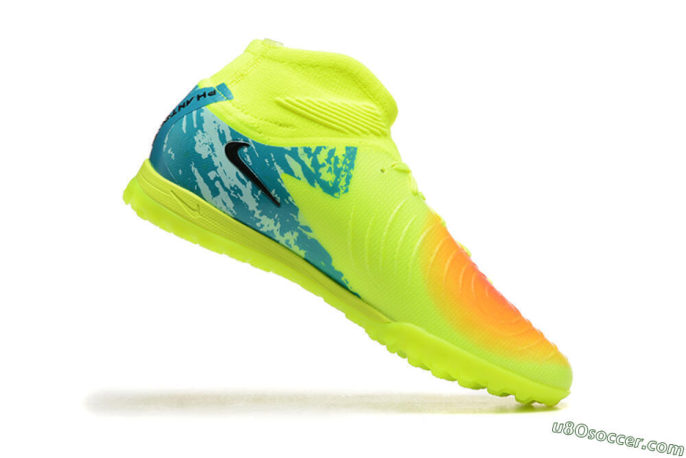 Nike Phantom GX 2 Luna Elite TF Artificial Turf Soccer Shoes - Yellow/Blue/Black 7