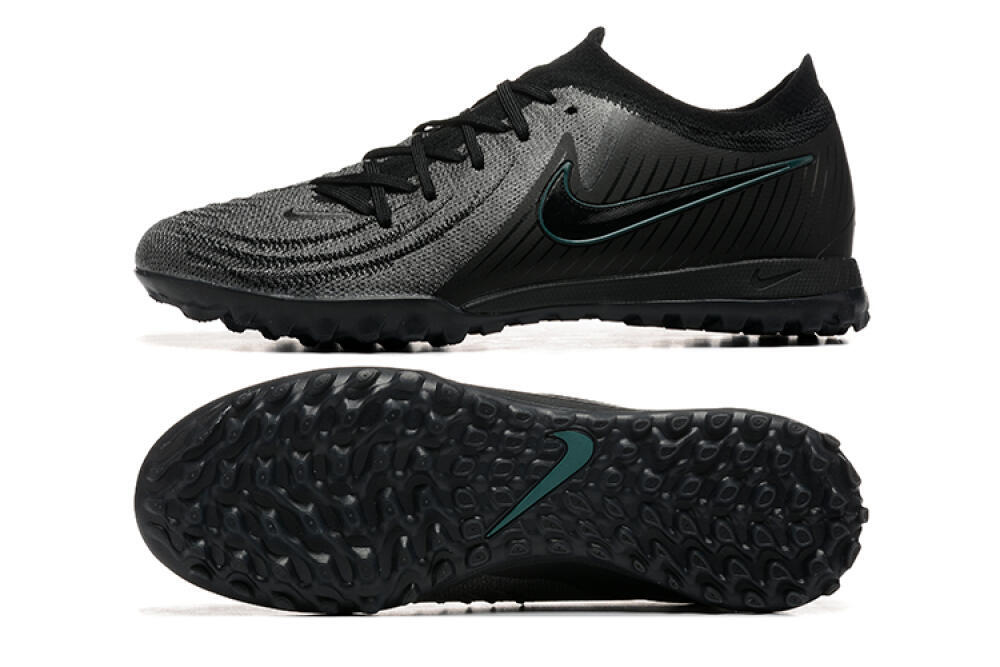 Nike Phantom GX 2 Elite TF Artificial Turf Soccer Shoes - Grey/Black/Jade 0