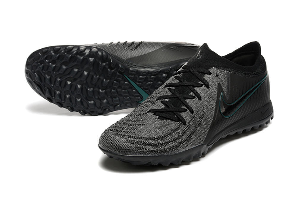 Nike Phantom GX 2 Elite TF Artificial Turf Soccer Shoes - Grey/Black/Jade 3