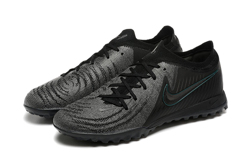 Nike Phantom GX 2 Elite TF Artificial Turf Soccer Shoes - Grey/Black/Jade 5