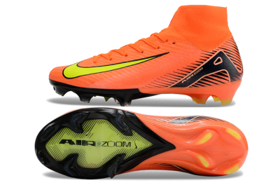 Nike Air Zoom Mercurial Superfly 10 Elite FG Firm Ground Soccer Cleats - Orange/Black/Yellow