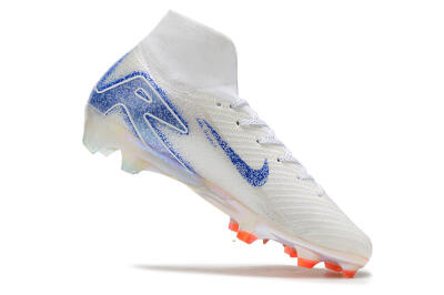 Nike Air Zoom Mercurial Superfly 10 Elite FG Firm Ground Soccer Cleats - Grey/Blue/Orange