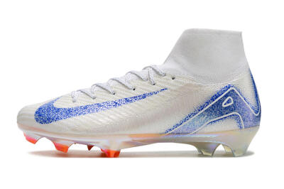Nike Air Zoom Mercurial Superfly 10 Elite FG Firm Ground Soccer Cleats - Grey/Blue/Orange