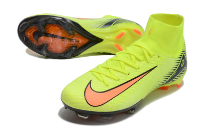 Nike Air Zoom Mercurial Superfly 10 Elite FG Firm Ground Soccer Cleats - Yellow/Black/Orange