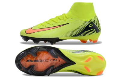 Nike Air Zoom Mercurial Superfly 10 Elite FG Firm Ground Soccer Cleats - Yellow/Black/Orange
