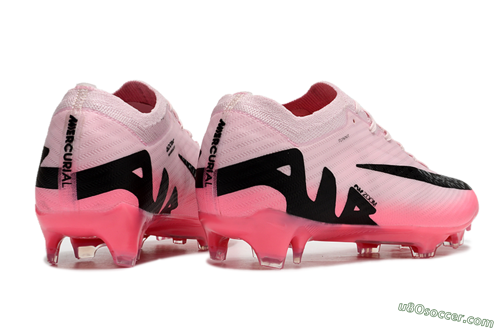 Nike Air Zoom Mercurial Vapor 15 Elite FG Firm Ground Soccer Cleats - Pink/Black 6
