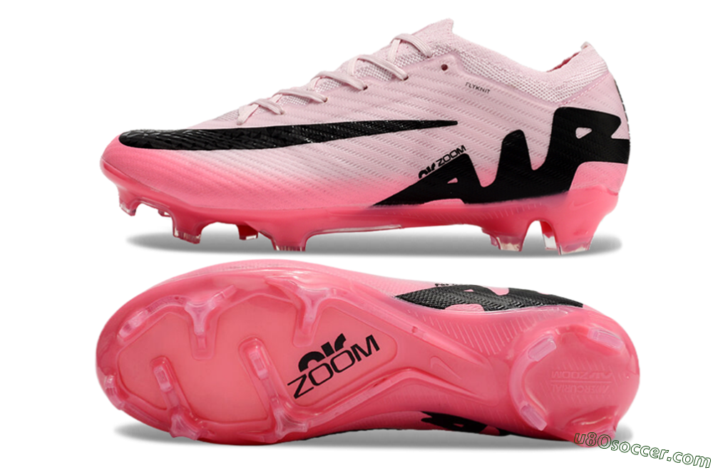 Nike Air Zoom Mercurial Vapor 15 Elite FG Firm Ground Soccer Cleats - Pink/Black 0