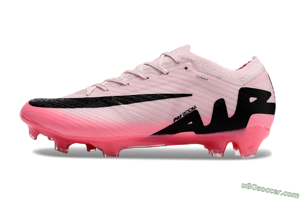 Nike Air Zoom Mercurial Vapor 15 Elite FG Firm Ground Soccer Cleats - Pink/Black 2