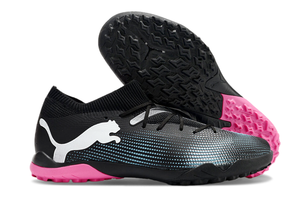 Puma Future Ultimate TF Artificial Turf Soccer Shoes - Black/Blue/White 1