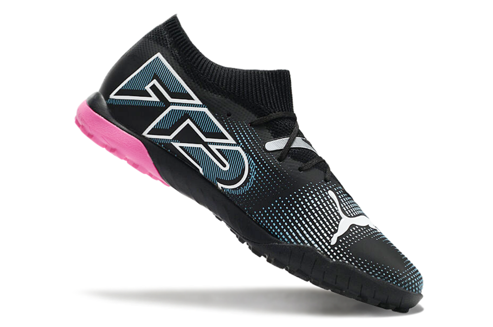 Puma Future Ultimate TF Artificial Turf Soccer Shoes - Black/Blue/White 4