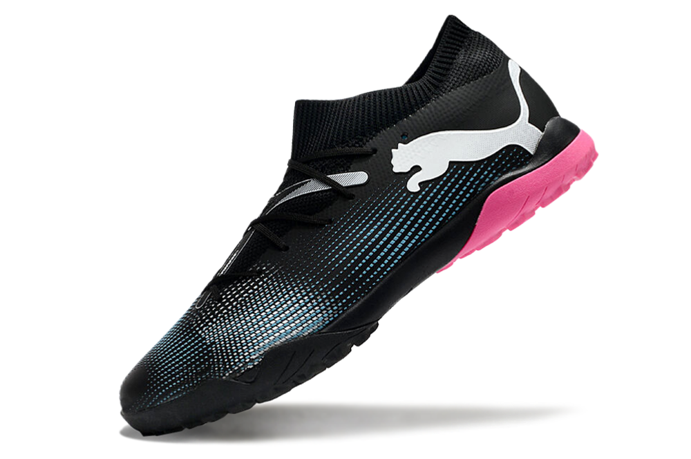 Puma Future Ultimate TF Artificial Turf Soccer Shoes - Black/Blue/White 5