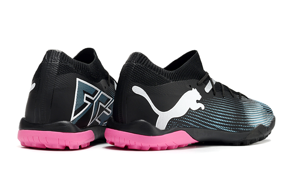 Puma Future Ultimate TF Artificial Turf Soccer Shoes - Black/Blue/White 6