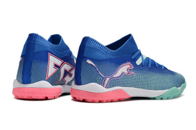 Puma Future Ultimate TF Artificial Turf Soccer Shoes - Blue/White/Pink