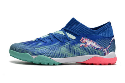 Puma Future Ultimate TF Artificial Turf Soccer Shoes - Blue/White/Pink