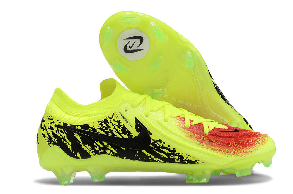 Nike Phantom Luna Elite NU FG Firm Ground Soccer Cleats - Yellow/Red/Black 1