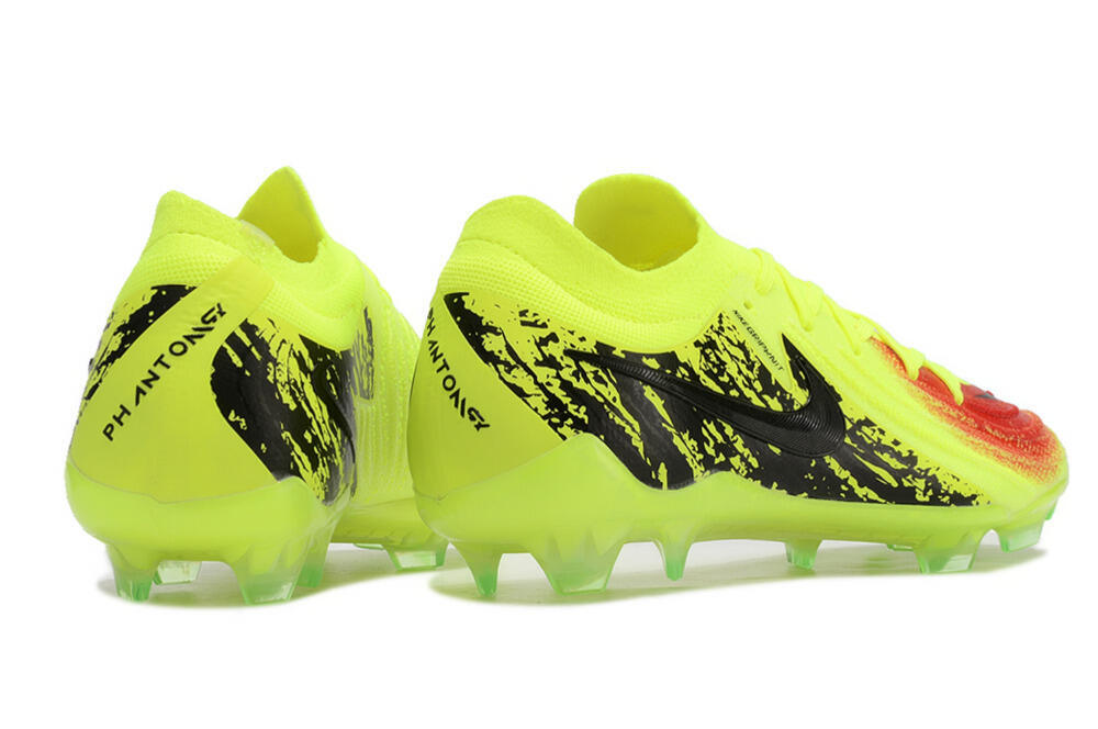 Nike Phantom Luna Elite NU FG Firm Ground Soccer Cleats - Yellow/Red/Black 6