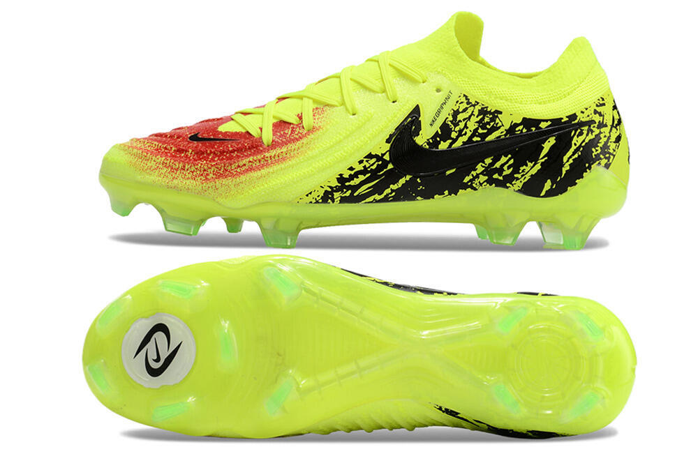 Nike Phantom Luna Elite NU FG Firm Ground Soccer Cleats - Yellow/Red/Black 0