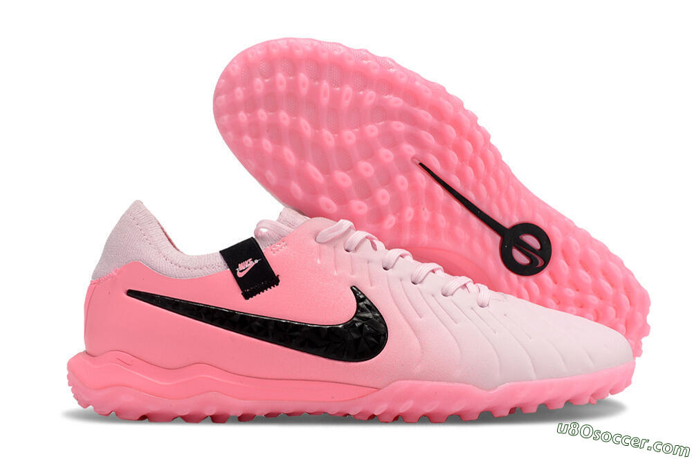 Nike Tiempo Legend 10 Elite TF Artificial Turf Soccer Shoes - Pink/White/Black 1