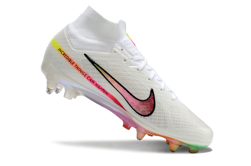 Nike Air Zoom Mercurial Superfly 9 Elite SG Soft Ground Soccer Cleats - White/Pink/Black 5