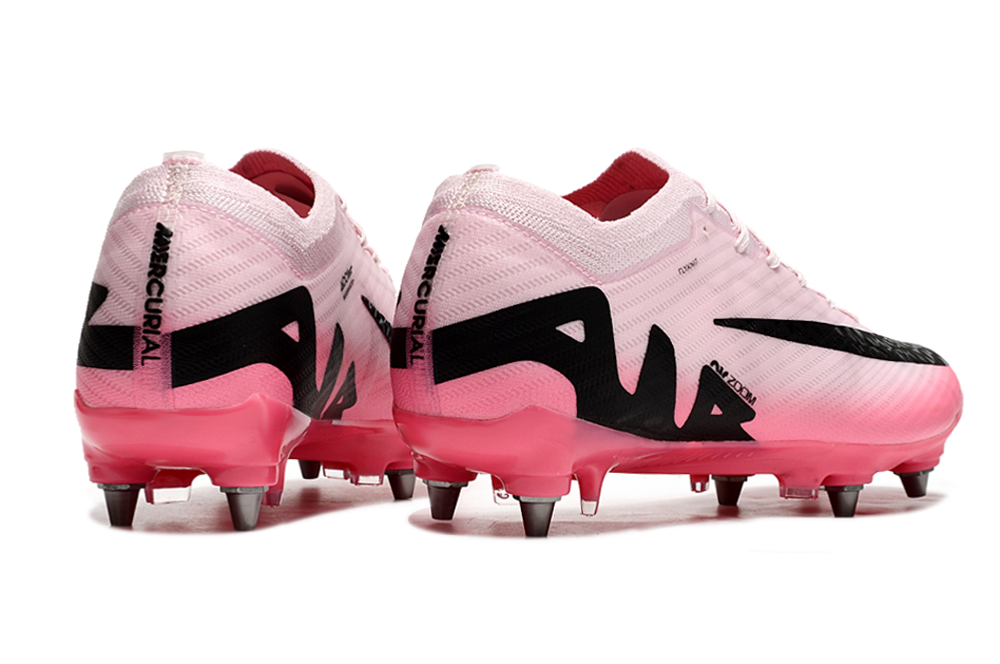 Nike Air Zoom Mercurial Vapor 15 Elite SG Soft Ground Soccer Cleats - Pink/Black 6